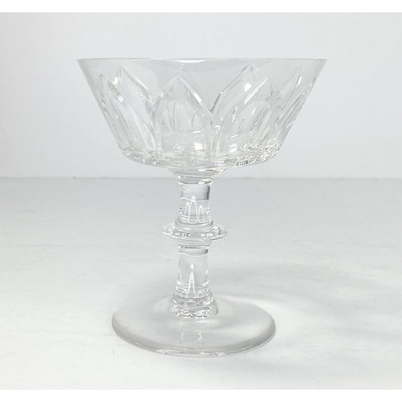 Royal Leerdam GOTHIC, Set of 3 Crystal Champagne Coupe Glasses, 4 5/8” - Picture 2 of 2